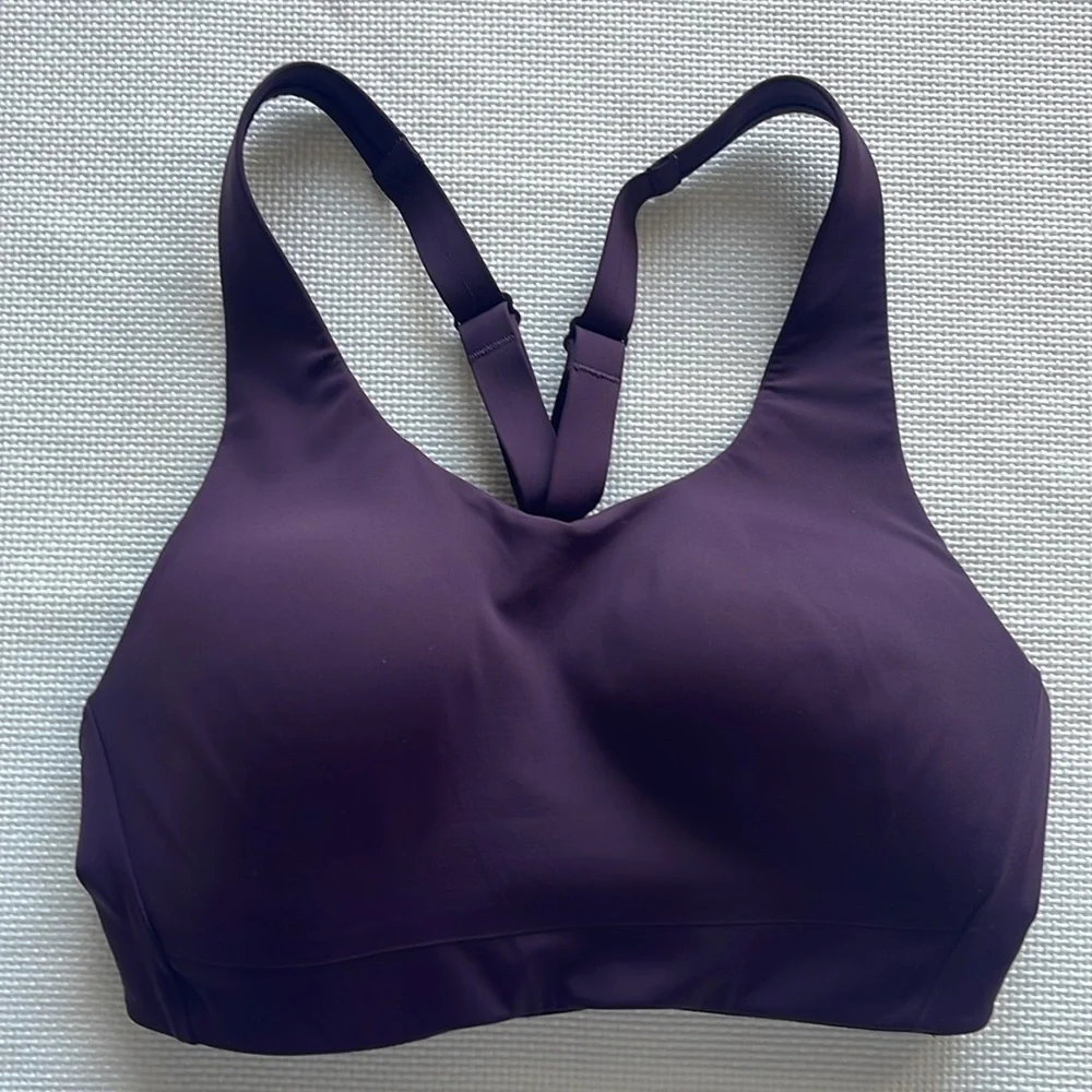 Athleta Advance Bra Size 32C Agate Purple High Impact Sports Bra Running Gym EUC